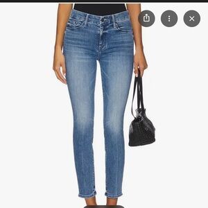 MOTHER denim - The Looker ankle step fray jeans Truth or Dare color